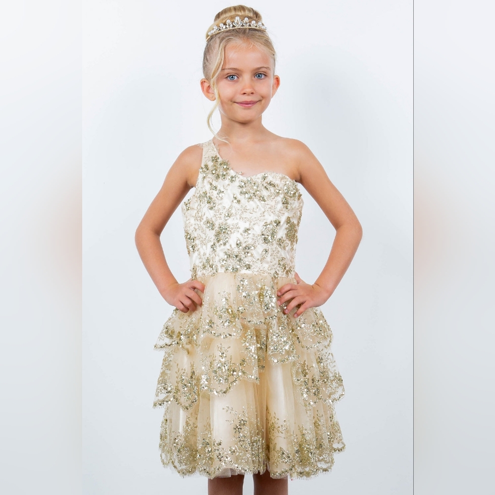 One Shoulder Sequin Party Dress